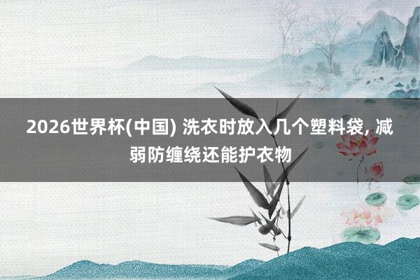 2026世界杯(中国) 洗衣时放入几个塑料袋， 减弱防缠绕还能护衣物