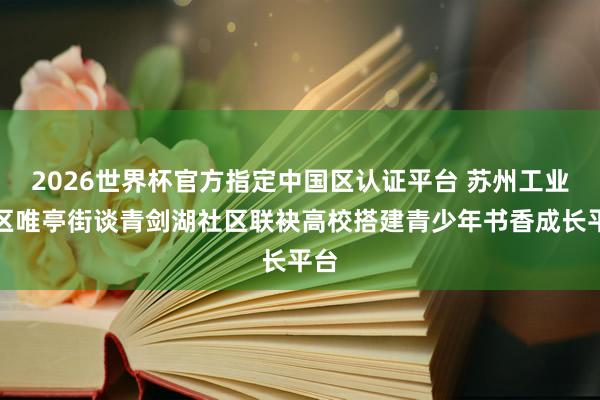 2026世界杯官方指定中国区认证平台 苏州工业园区唯亭街谈青剑湖社区联袂高校搭建青少年书香成长平台