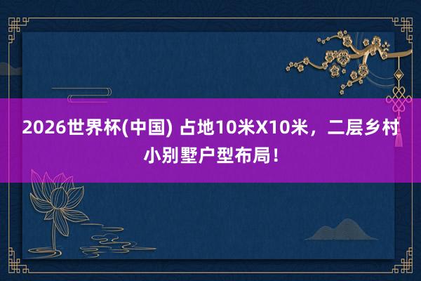 2026世界杯(中国) 占地10米X10米，二层乡村小别墅户型布局！