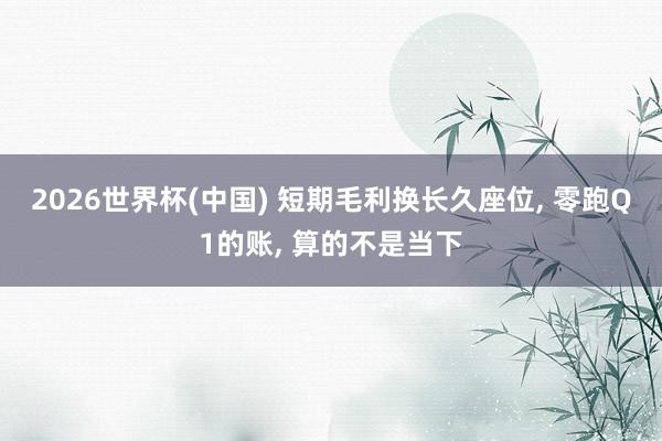 2026世界杯(中国) 短期毛利换长久座位， 零跑Q1的账， 算的不是当下