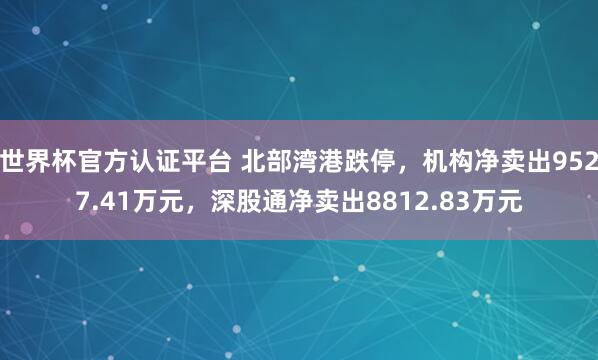 世界杯官方认证平台 北部湾港跌停，机构净卖出9527.41万元，深股通净卖出8812.83万元